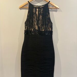 Elegant Black Lace Dress